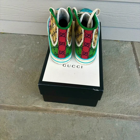 Gucci Multicolor High-Top Sneakers - Picture 9 of 11